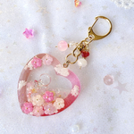 桜満開　ハートシェイカーキーホルダー