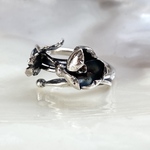 【一点物】シュウメイギクのsilver ring（フリーサイズ）