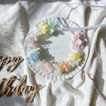 【送料無料】ベビーキッズ花冠♡ナチュラルレインボー　子供用花冠　はなかんむり　大人用花冠　誕生日　バースデー　100日祝い　ハーフバースデー　結婚式　リングガール　七五三