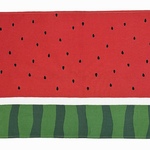  35cm✖️50cm ランチョンマット☆スイカ🍉レッド【再販】