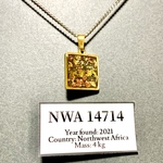 mars meteorite over pendant/火星隕石スクエアペンダント