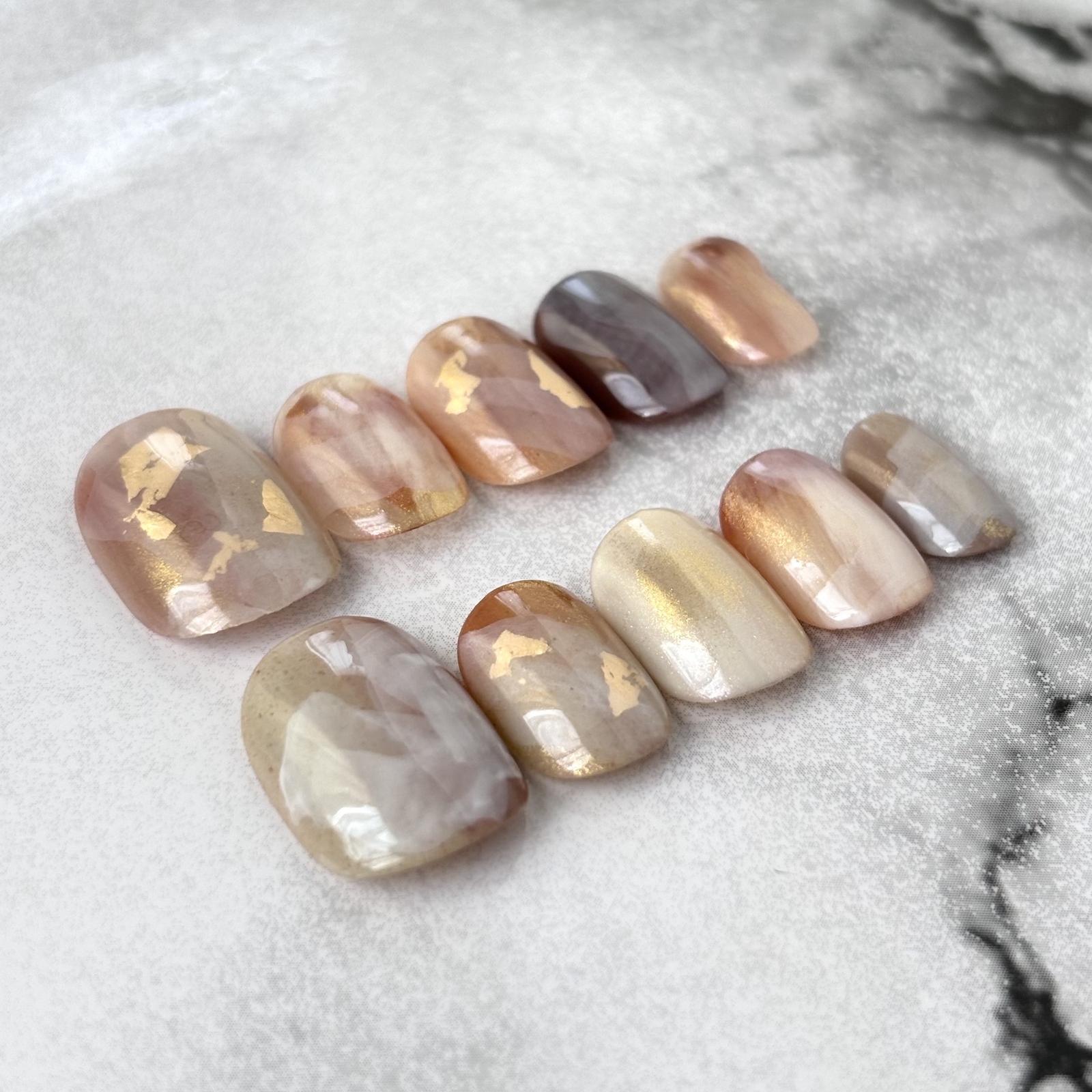 現品販売】ベリーショート16568 ニュアンスネイル ネイルチップ