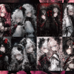 デザインペーパー TWINS GIRL  コラージュシート