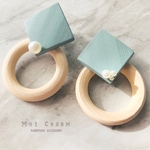 WOOD ✳︎ パール ／イヤリング／ピアス