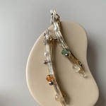 【kira kira】hair clip/green/orange