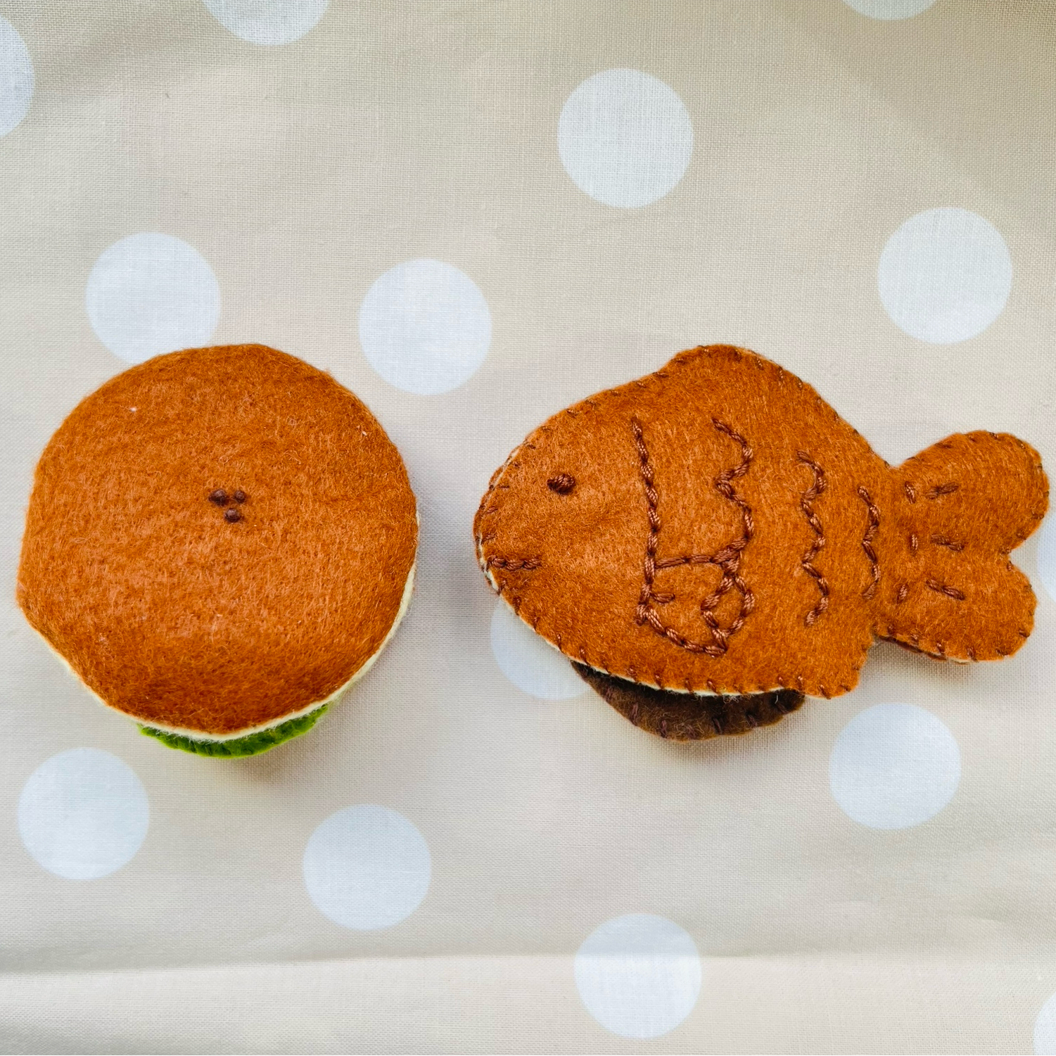 フェルトのたい焼き、どら焼きセット - mashimo | minne byGMOペパボ