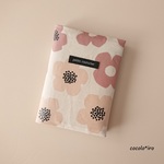 母子手帳ケース • お薬手帳ケース • 通帳 ケース　 * モダンフラワー col. pink