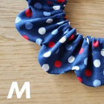 《ザビエルM》ポルカドット トリコロール・ネイビー