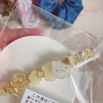 ヘアゴムシュシュ　キーホルダー　ヘアクリップ