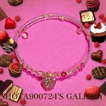 🩷バレンタインハートブレスレッド　girly pink🩷