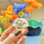 ピンクッション　白生地