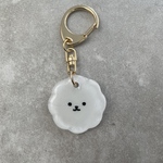 ビションフリーゼ⭐︎レジンキーホルダー　愛犬チャーム　　名入れ無料　先着3名様にミニクリッププレゼント！