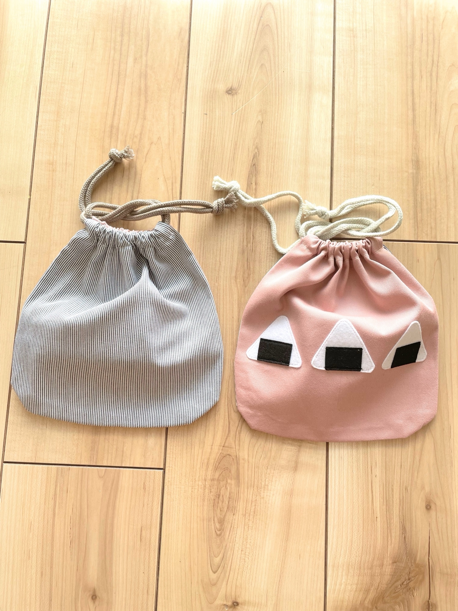 おにぎり ☆たまごやき ランチョンマット コップ袋 ハンドメイド