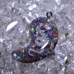 新「龍」レジン（勾玉：大）【宇宙】ホロ