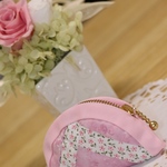 【SALE‼︎】パッチワークの小物入れ(桃花柄)