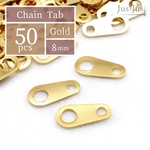 板ダルマ ゴールド 40個~ [送料込み] / 板カン 板だるま 留具 留め具 留め金具 留め 金具 タブ 板 チェーン ネックレス プレート  