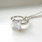 新作zirconia ringネックレス