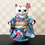 こはるちゃん用　青空色　さくら　振袖セット