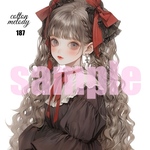 original sticker « no.187 »     //     人物ステッカー オリジナルステッカー