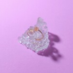 【再販】寄り添いリング(ルチルクォーツとサンストーン)  天然石 オープン ピンキーリング