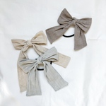 《　ribbon hair tie　》　ヘアゴム　リボン　女の子　ママ　姉妹　お揃い　ダブルガーゼ