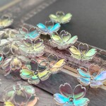 New！約50個　桜の花　クリアオーロラ　