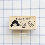 963hanko 消しゴムはんこ: 3人トリオ　Thank you!