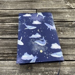 A5ソフトカバー用21.6㎝ブックカバー★星空くじら☆くじら★宇宙
