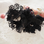 ブラック｡:°ஐ..♡*Flowerのバレッタa