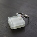 オパール　ホリゾンタル　CZレースリング　SILVER925