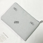 [ご予約品] ミナペルホネンdop ⚮ choucho フラットＬ字ポーチ 横型　