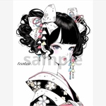 732.teatea.オリジナル 人物ステッカー
