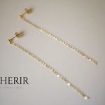 再入荷♡ゴールドチェーンのシンプルロングピアス♥