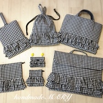 Arinko様専用　チェック柄のゆめかわいい入学グッズ4点　BLACK