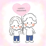 ゆるくてかわいいカップル・ご家族などのイラスト