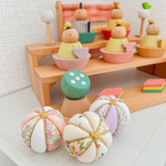 全3色🫶【　リバティ手毬　】　桃の節句　ひな祭り　100日祝　七五三　などの撮影に♡