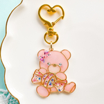 【アウトレット価格】キャンディ🍬くまさん☆*｡ﾟ﻿ピンク　キーホルダー