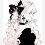 1002. teatea.オリジナル 人物ステッカー