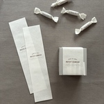 ラッピング帯　〈petit cadeau〉⌇茶色10枚　リソグラフ印刷