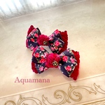 ベルベットと薔薇🌹のオシャレおリボン🎀