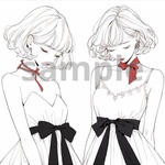1123.teatea.オリジナル 人物ステッカー