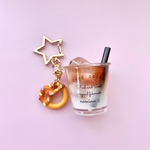完成品　カフェラテキーホルダー①