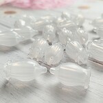 New！30個　すずらんビーズ　乳白色　