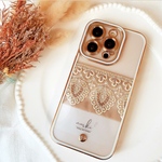 刺繍リボン　iPhoneケース付きインナーシートset