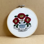 刺繍フレーム　椿
