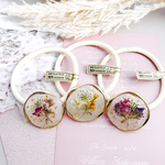 ゴールドフレームの花束　【ヘアゴム】3色から１つ選択可