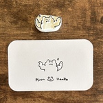消しゴムはんこ 今日もトレーニングくまさん