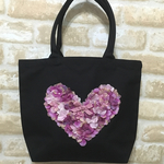 肩掛け出来ます💕flower heart  パイプハンドル トートバッグvol6 マザーズバック
