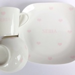 名前入り♡ハート食器3点セット