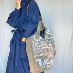 painting newspaper bag